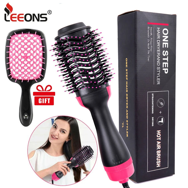 One-Step Volumizer Hair Dryer And Hot Air Brush 4 In 1 Hair Dryer Brush Blow Dryer Brush In One Ceramic Coating Hot Air Brush