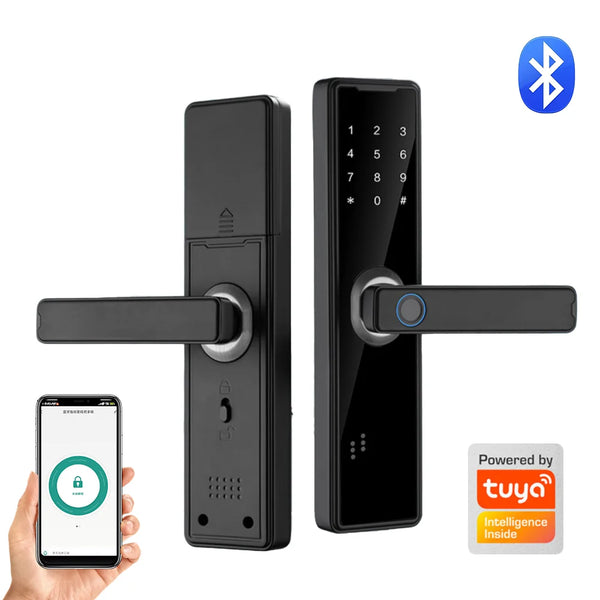 PHIPULO Tuya Bluetooth Electronic Door Lock Work with Digital Smart Lock App Remote Unlocking Digital Door Lock 2024 New