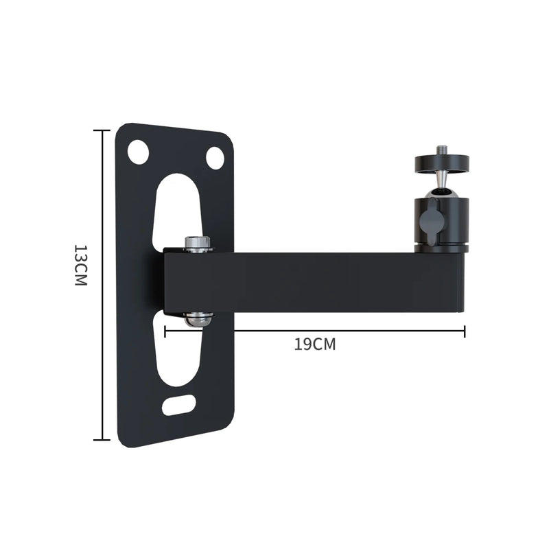 SH Wall Mount Boom Arm Projectors Photography Studio Video Strobe Lights 180-360° Adjustable Requires Perforation For Installat