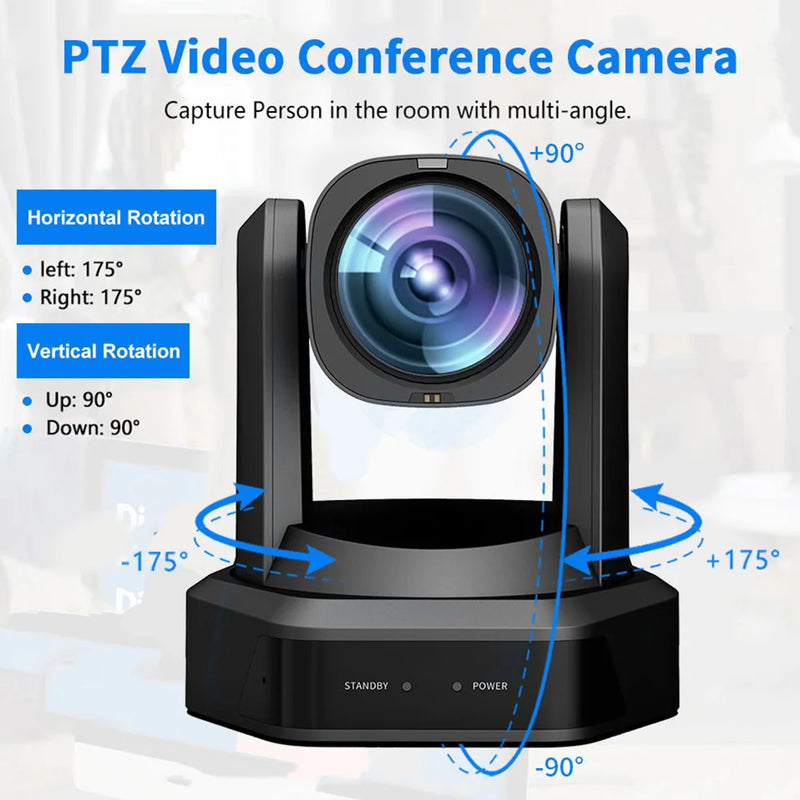 1080P/60 PTZ NDI live Streaming Video Camera 12x 20x 30x Zoom Video Conference Camera PTZ Broadcasting Camera With SDI HDMI USB