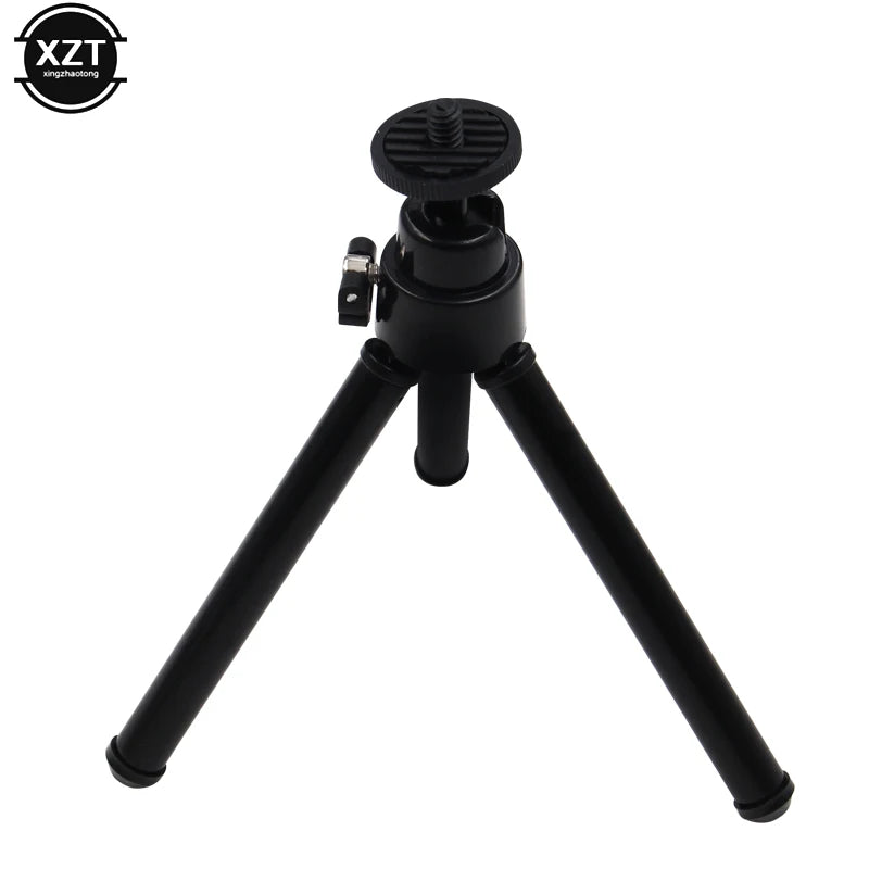 Universal Portable Mini Flexible Tripod 2 Section Holder for Projector Camera Desktop Tripod Stand Mount for Mobile Phone