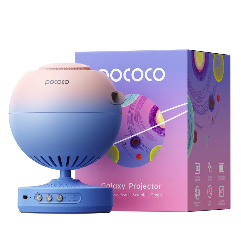 POCOCO Galaxy Projector Galaxy Light Projector Star Projector Night Light Lamp with High-Definition Soft Light for Children's