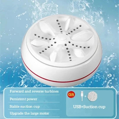 Mini Washing Machine USB Rotating Turbine Portable Washing Machine For Socks Underwear Wash Dishes For Travel Home Business Trip