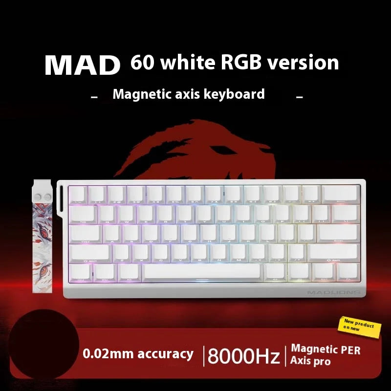 MADLIONS MAD 60HE/68HE Magnetic Switch Keyboard Rapid Trigger Wired Gaming Keyboard Hot Swap Customized Keyboard Gamer Accessory