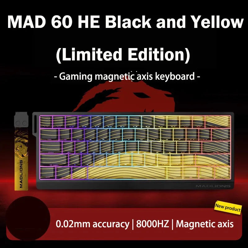 MADLIONS MAD60 MAD68 series Magnetic Switch Mechanical Keyboard Wired 60% 68% Gaming Keyboards Rapid Trigger Rgb Custom Keyboard