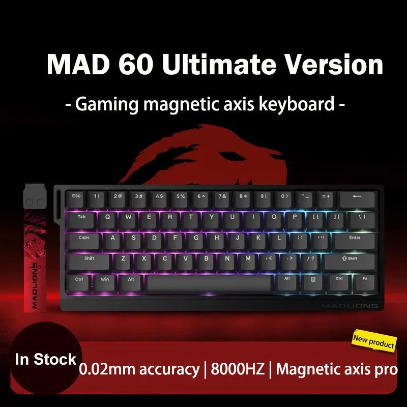 MADLIONS MAD60 MAD68 series Magnetic Switch Mechanical Keyboard Wired 60% 68% Gaming Keyboards Rapid Trigger Rgb Custom Keyboard