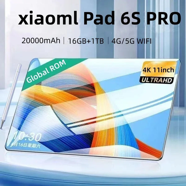 2024 Original Xioami Pad 6S Pro Global Version Tablets PC Android 14 16GB+1TB Snapdragon 888 11 inch 5G 11inch WIFI HD 4K Mi Tab