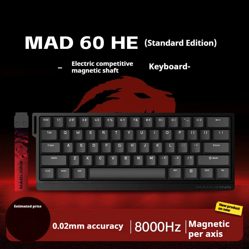 Madcatz MAD60 HE Magnetic Switch Keyboard Wired Gamer Keyboard 81Key Hot Sawp Keyboard CUSTOMIZED MAD68 HE Gaming Keyboard Gift