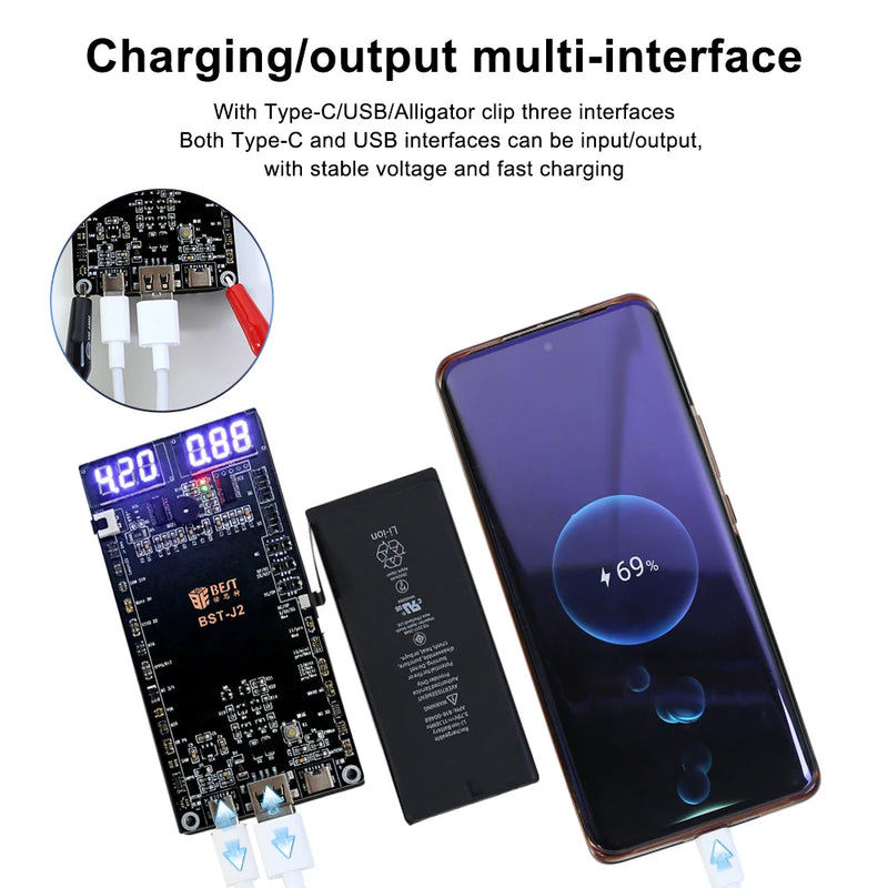 Battery Fast Change Activation Tool for iPhone Android Battery Charging Activation Fixture for iPhone 5-15PM Android Model 500+