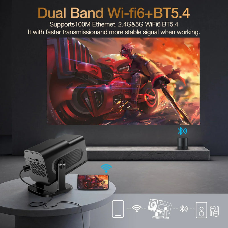 Project Hcs350 Pro Retro Video Game Consoles Handheld Game Console WIFI Portable Intelligent Quad Core Projector Arm Cortex-a53