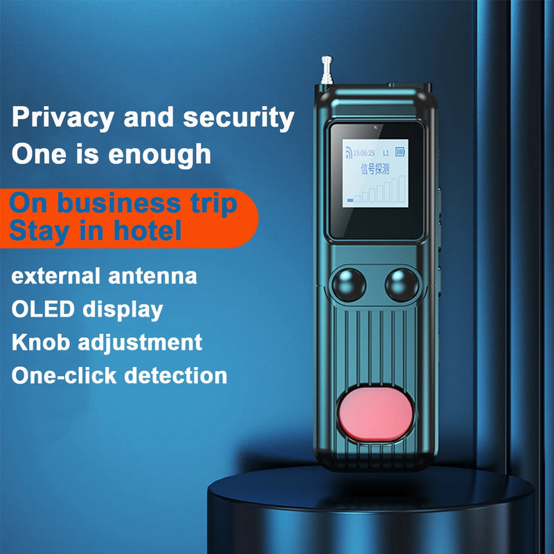 Portable signal detector anti-peeping camera finder anti-spy infrared scanner signal source anti-lost sound and light alarm