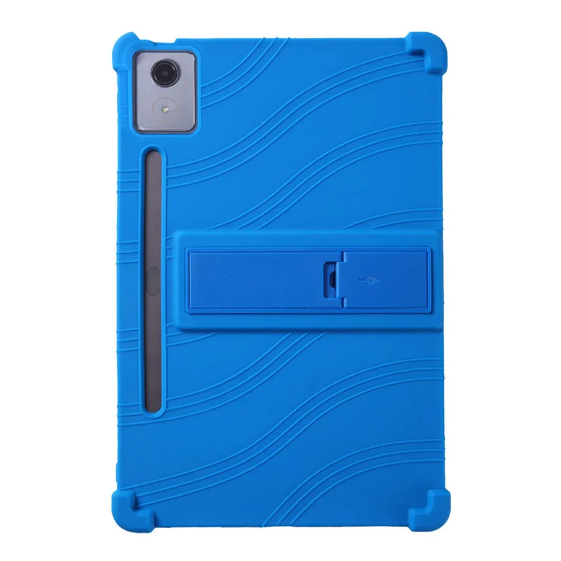 Funda For Lenovo Xiaoxin Pad Pro 12.7 2025 12.7 Inch TB-375FC TB-373FU Shockproof Soft Silicon Stand Back Shell Kids Tablet Case