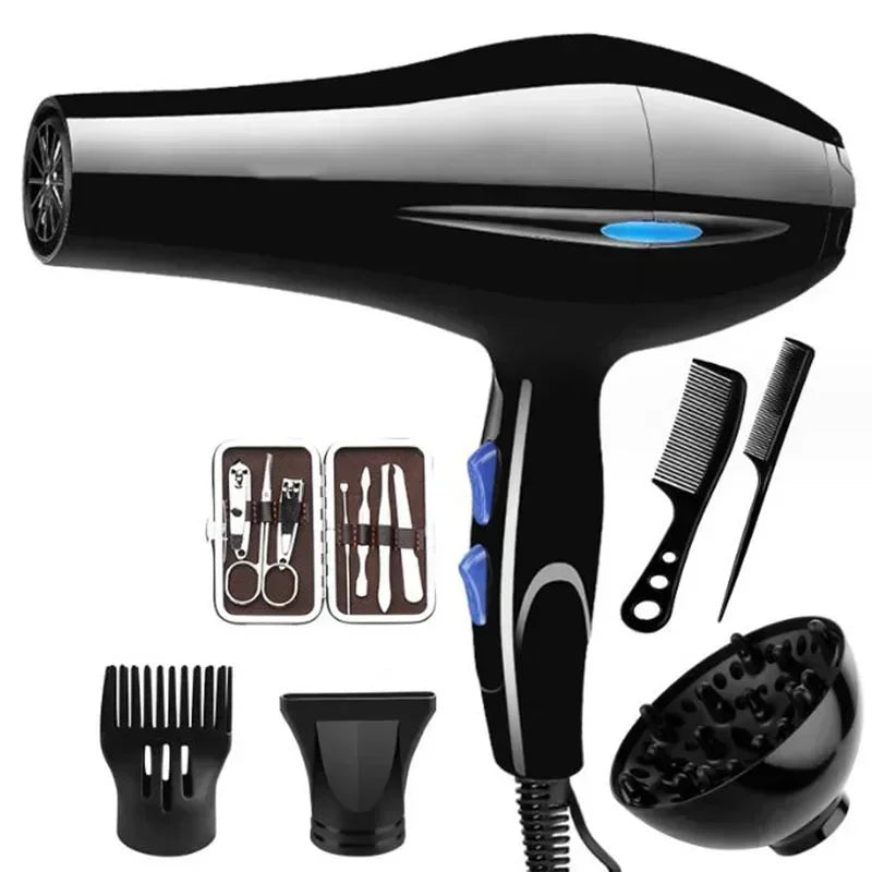 Hair Dryer Professional 1200W/2200W Gear Strong Power Blow Hair Dryer Brush For Hairdressing Barber Salon Tools Hair Dryer Fan