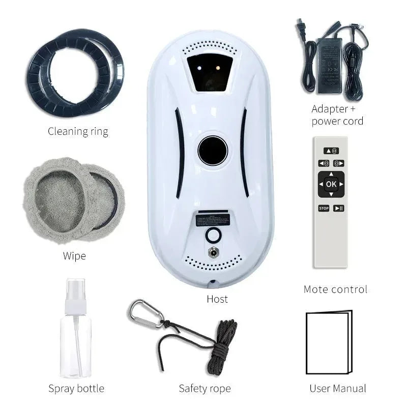 Window Cleaning Robot Intelligent Window Washer Robot Vacuum Cleaner Window Cleaner Electric Glass With Remote Control