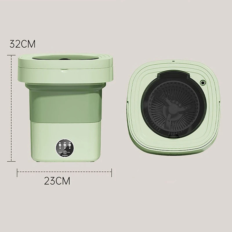 Folding Washing Machine Portable Small Washing Machine Mini Underwear Cleaning Machine 8L(US Plug)