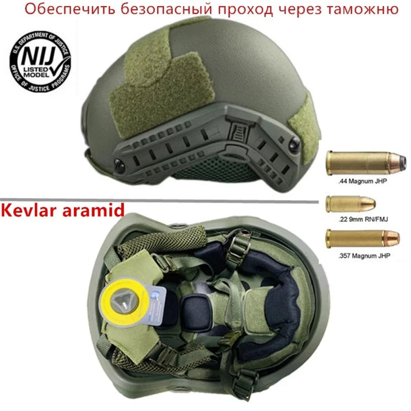 Ballistic ACH high cutting tactical helmet bulletproof helmet bulletproof aramid core protective helmet HER IIIA MICH fast 2000B