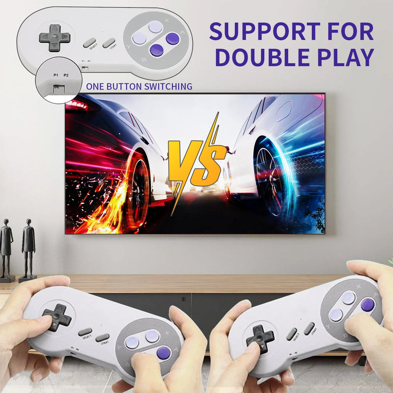 SF900 Retro Video Game Console HD Game Stick With 4900 Games for SNES Wireless Controller 16 Bit Consolas De Videojuegos for NES