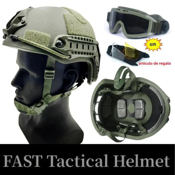 Tactical Helmet Kevla Tactical goggles Ballistic ACH High Cut High Quality Ballistic Helmet NIJ IIIA FAST Bulletproof helmet