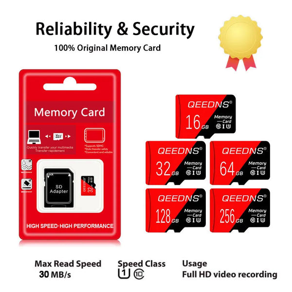 Memory Card 512GB Micro tf SD Card 256GB 128GB 64GB Class 10 Flash TF SD Card for Driving Recorder 8 16 32gb cartão De Memória