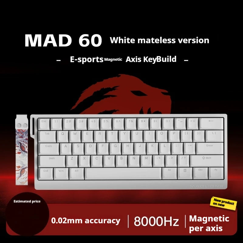 Madcatz MAD60 HE Magnetic Switch Keyboard Wired Gamer Keyboard 81Key Hot Sawp Keyboard CUSTOMIZED MAD68 HE Gaming Keyboard Gift