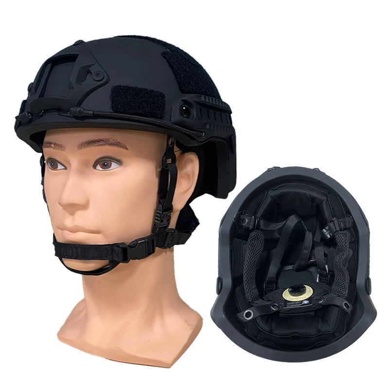 Tactical high ballistic cutting helmet, bulletproof armor, PE core, safety, NIJ IIIA MICH, fast