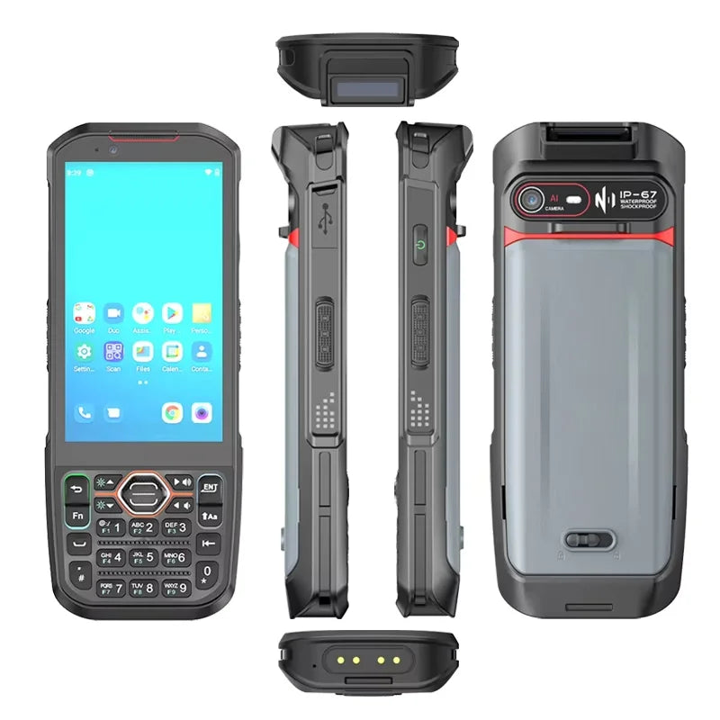 CHWEIDA Rugged PDA  Android 13 Hot-swappable Battery 6G+64G 2DBarcode Scanner 4G-LTE Wifi Bluetooth GNSS Handheld Data Collector