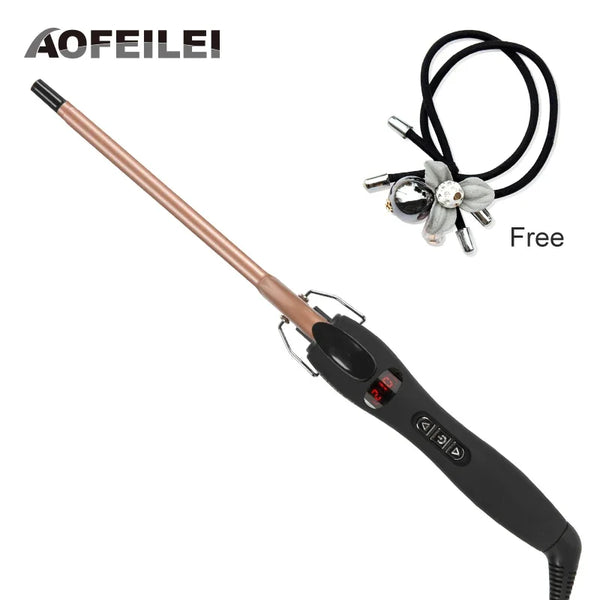 Aofeilei Professional 9mm Electric Curling Iron 13mm Hair Curler Small Curls  Curlers Ceramic Hair Curlers Electric Curling Iron