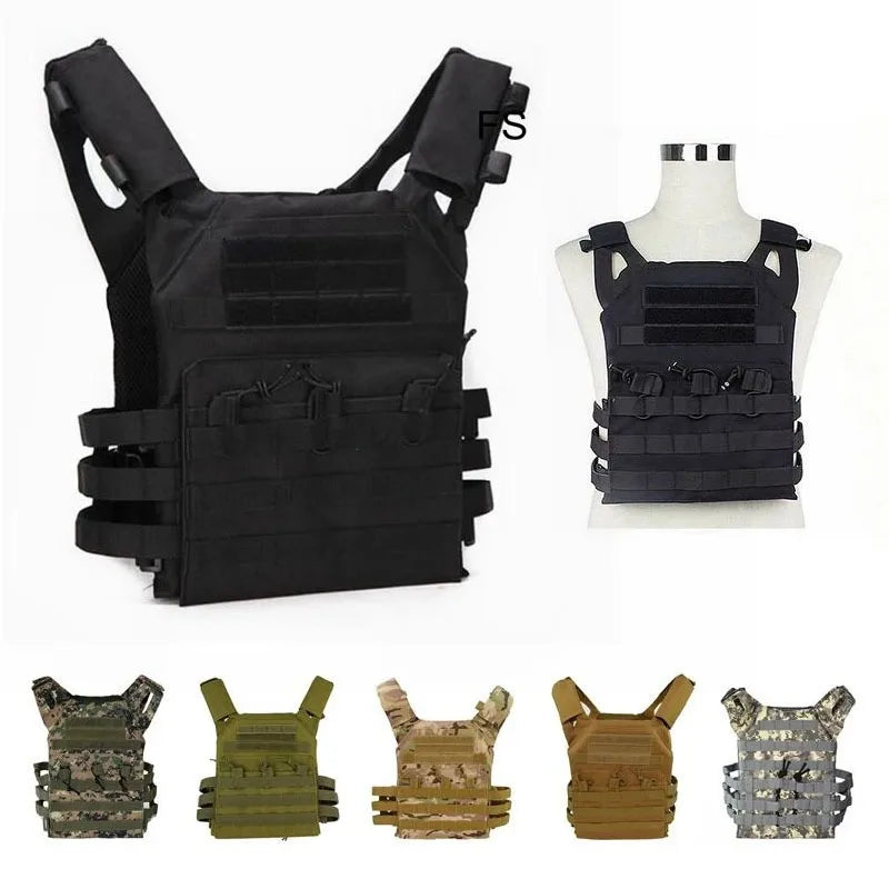 Military Tactical Vest Bulletproof Vest Hunting Carrier Air Gun Accessories Combat MOLLE Camouflage Military VestChaleco Tactico