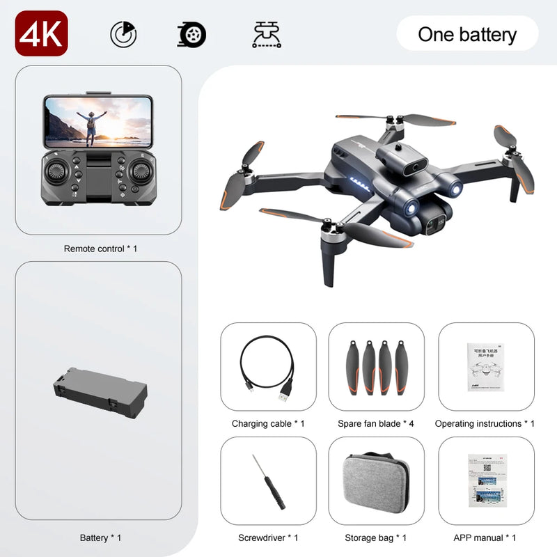 Drone Flying S1S Brushless Aerial Photography Drone HD Photography Quadcopter Brushless Motor RC Aircraft Drone