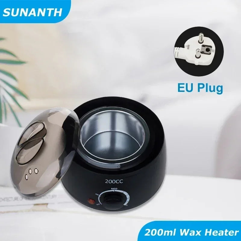 Hair Removal Wax Machine Waxing Heater and Beans Kit Depilatory Epilator Wax-melt Pot Paraffin Warmer Heating Machine