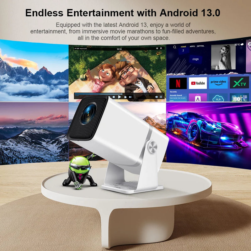 ThundeaL 4K Full HD Projector FHD TD80W Android WiFi 3D Home Theater TD80 Portable Beam Projector Meeting Video Movie PK HY320