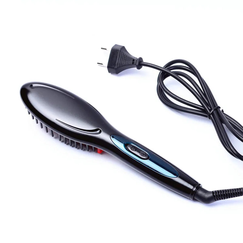 New Professional Electric Hair Straightener Comb Hair Brush Straightening Irons EU/ US/ UK/AU Plug