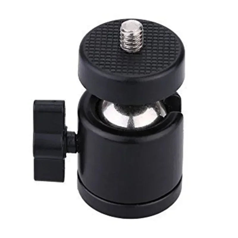 Universal Head Semi-Metal Mini Bracket Swivel Ball° Rotate Head Mount For DSLR Cameras Photography Devices Tripod