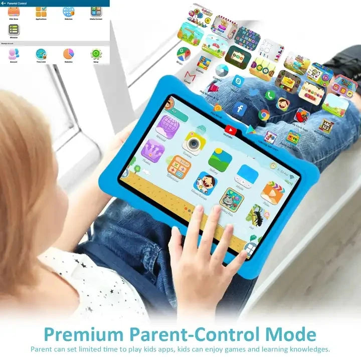 Present 10.1 Inch Kids Tablet Android 10.0 Video Calls IPS Screen Phone Call Wifi Bluetooth Play Store tabs For Educational