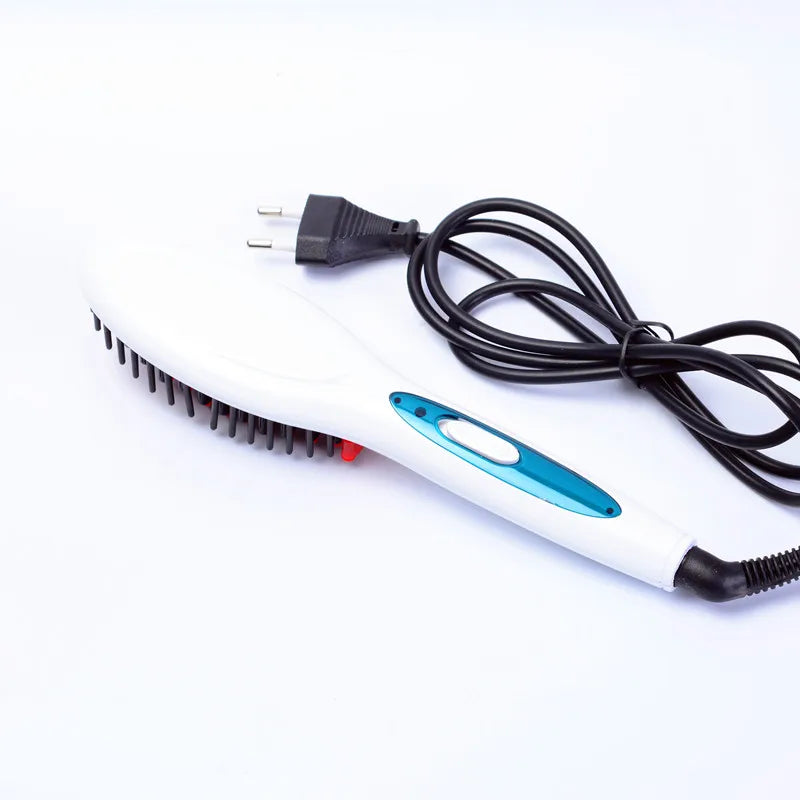 Electric Degital Control Antiscaled straightening simply Fast Hair Straightener Brush Comb Irons easy straight