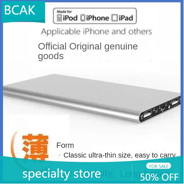 BCAK specialty store Ultra-thin powerbank20000mah portable power bank small and large capacity suitable for Android mobile phone