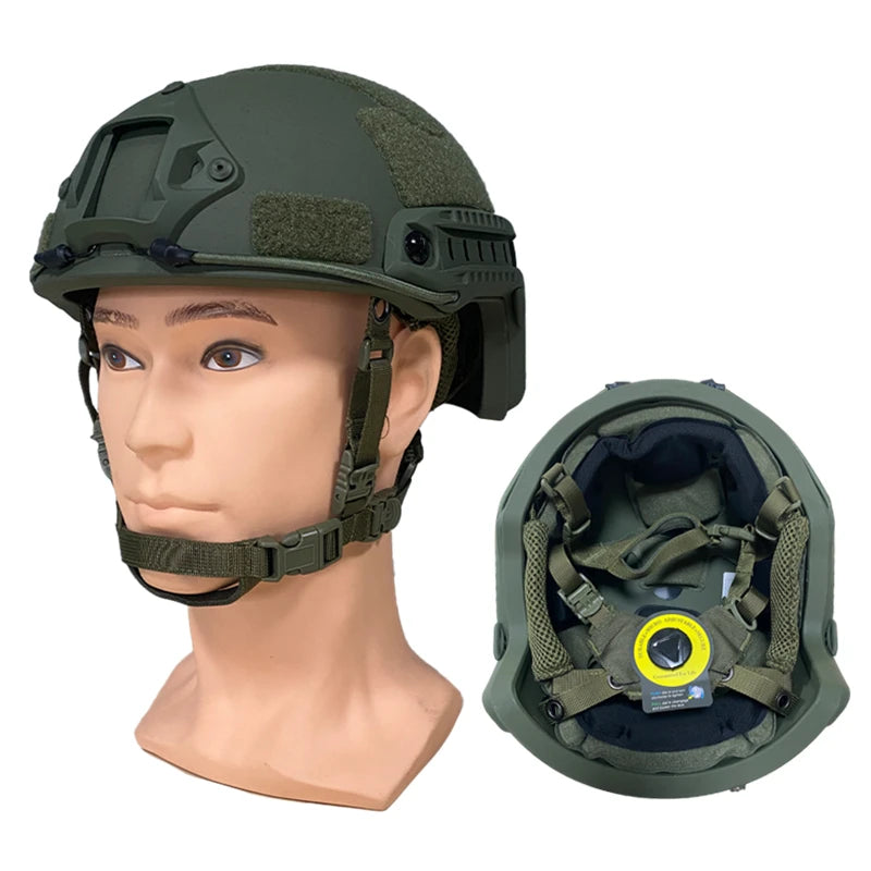 Tactical high ballistic cutting helmet, bulletproof armor, PE core, safety, NIJ IIIA MICH, fast