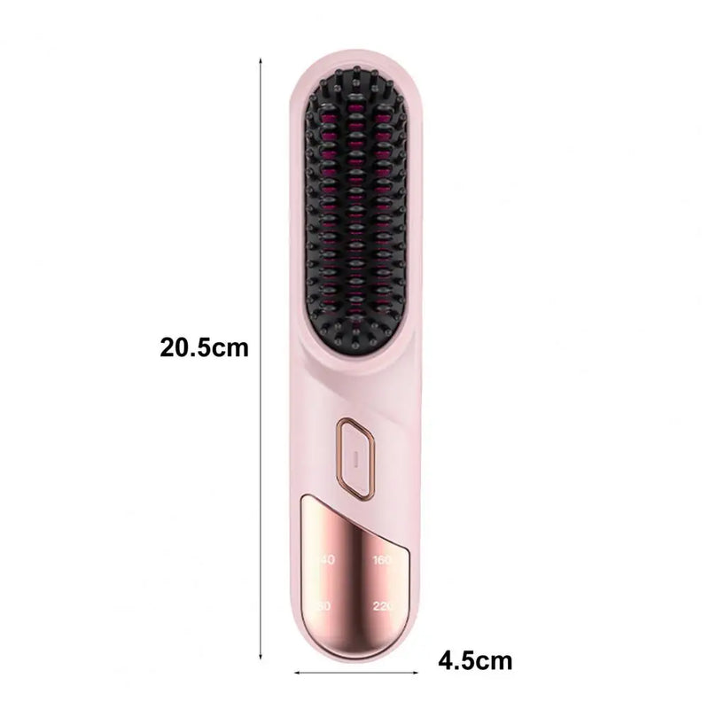 Wet Dry Hair Straightener Cordless Hair Straightener Brush with Fast Heating Negative Ions for Fluffy Curly Hair for Electric