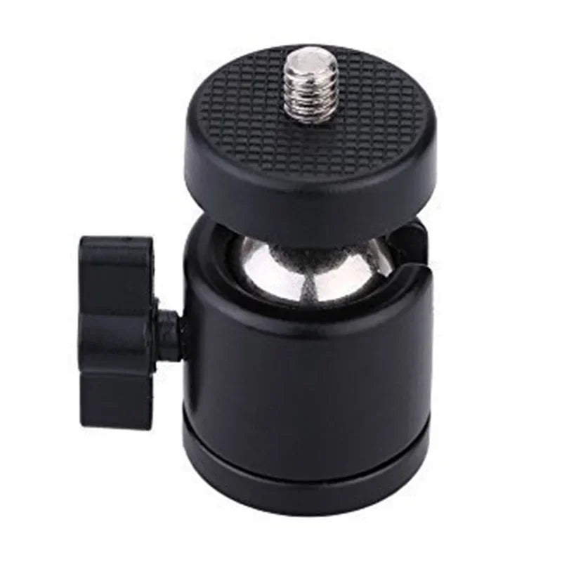 Swivel Mini Ball Head Screw Tripod Mount Degree Rotating Mount Base Adapter Aluminium Alloy For DSLR Camera And Devices