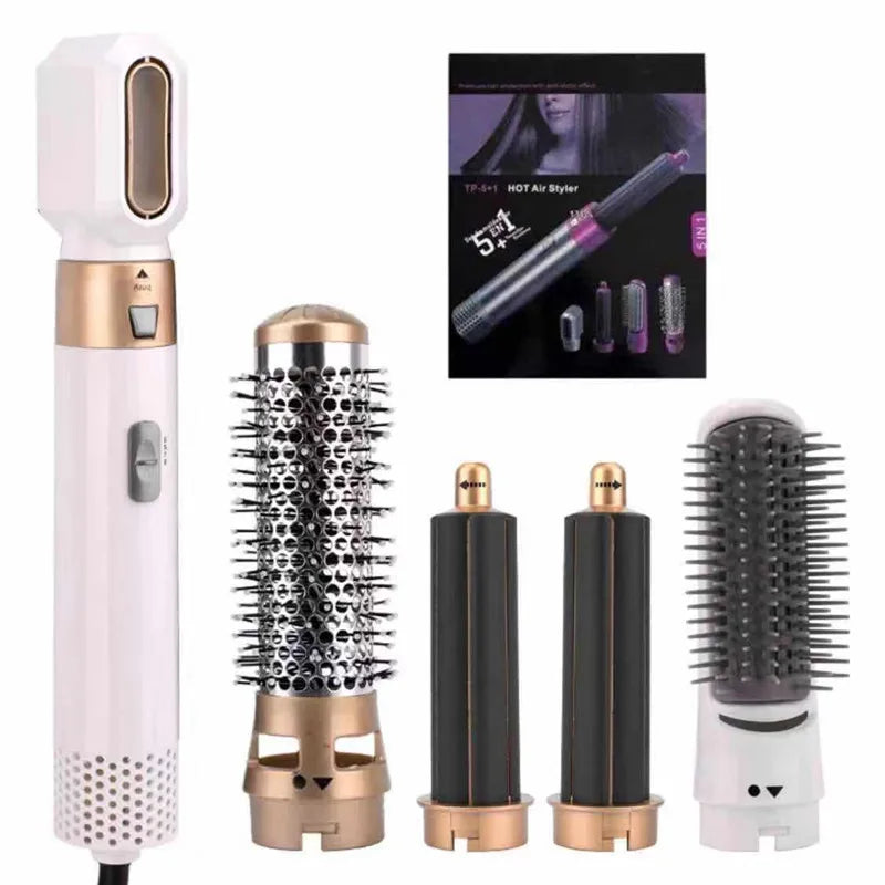 5-in-1 Electric Hair Brush Dyson Airwrap Multifunctional Straight Hair Brush Hair Dryer Brush Curly Hair Brush Hair Styling Tool