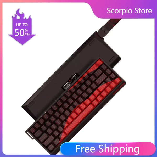 MADLIONS MAD 60/68HE Gaming Magnetic Switch Keyboard Wired Key Web Drive Custom 8K 61/68 Return RT Adjustable Keystroke Hot Swap