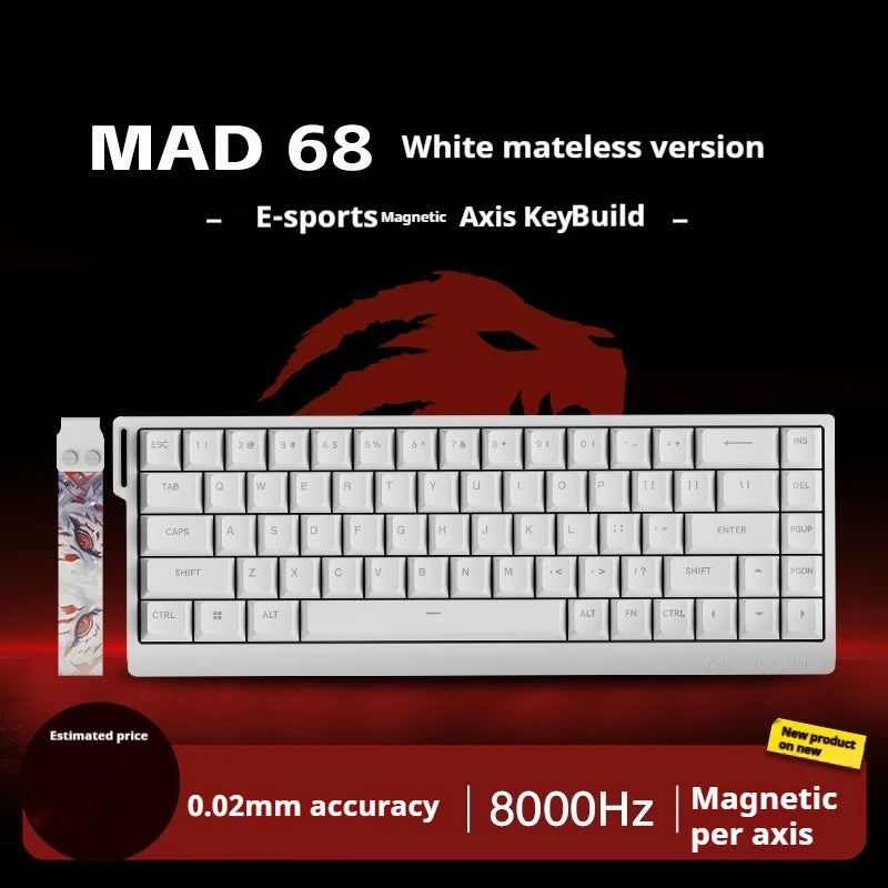 Madcatz MAD60 HE Magnetic Switch Keyboard Wired Gamer Keyboard 81Key Hot Sawp Keyboard CUSTOMIZED MAD68 HE Gaming Keyboard Gift