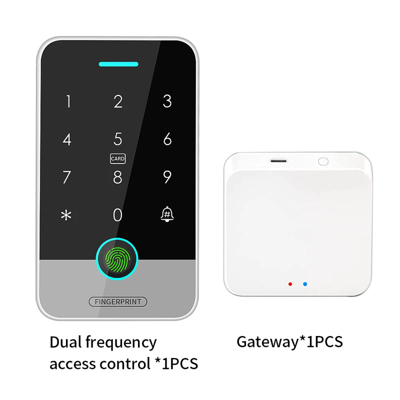 IP67 Tuya App RFID 125K 13.56mhz NFC Fingerprint Bluetooth Gate Door Opener work with Tuya BLE Gateway + Access Control Keypad