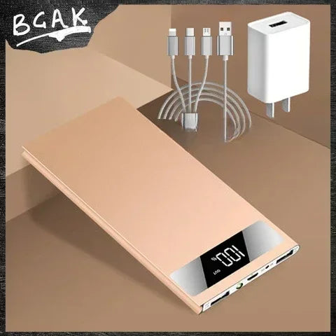 Universal Large capacity power bank rated 10000mAh Android ultra-thin mobile phone universal mobile power bank BCAK