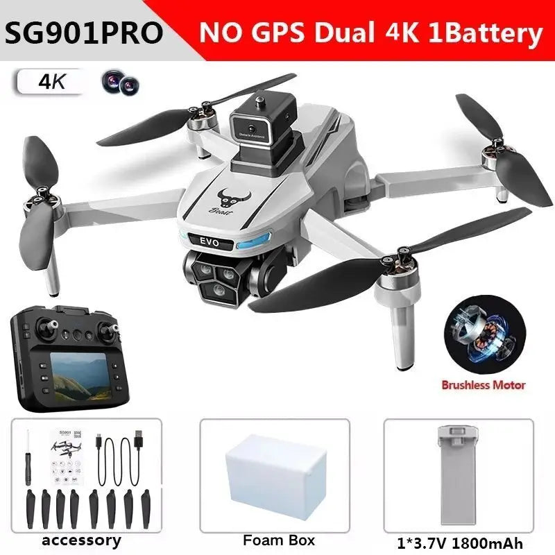 SG901Pro drone 8KHD dual camera screen control intelligent obstacle avoidance remote control quadcopter Dron toy