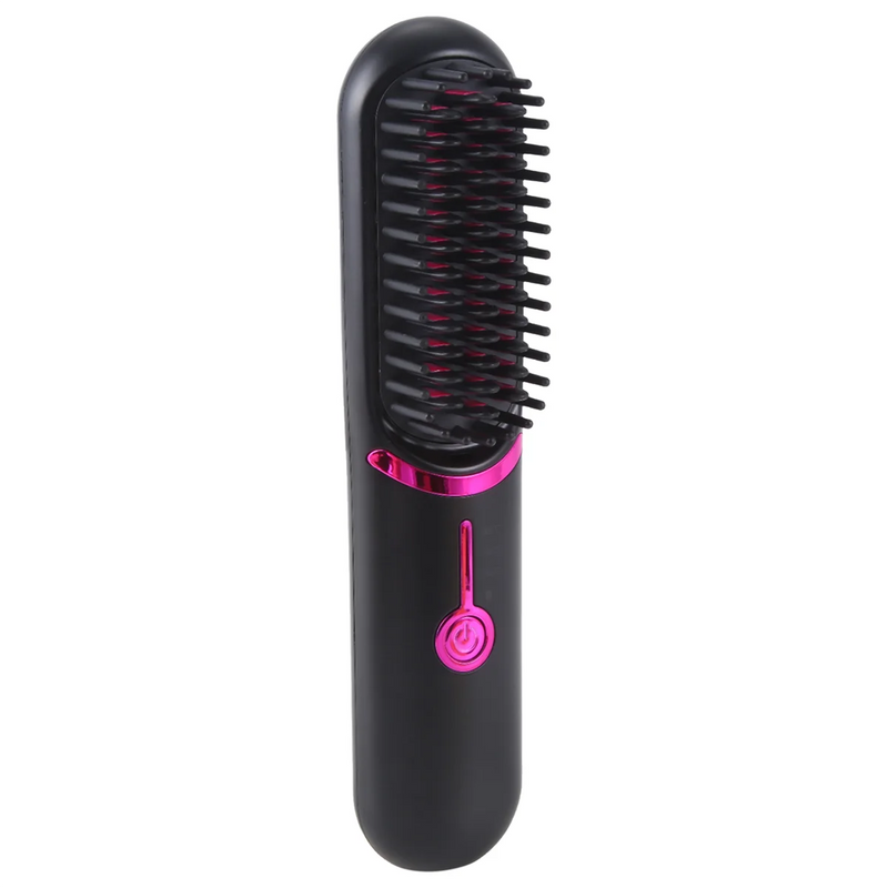 Electric Hair Brushes Wireless Hair Straightener Brush for Portable Rechargeable Hair Straightener Cordless Heating Comb