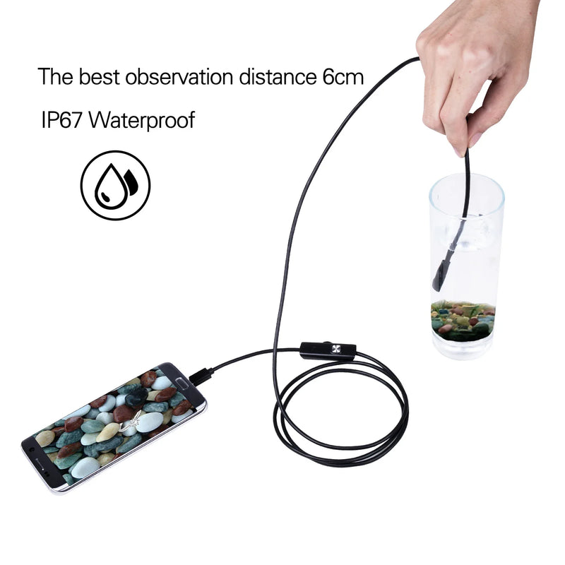 3 in 1 5.5/7.0mm Mobile Phone Endoscope Camera USB/Micro USB Waterproof for Android phone Home Sewer Pipe Car Inspection Tool