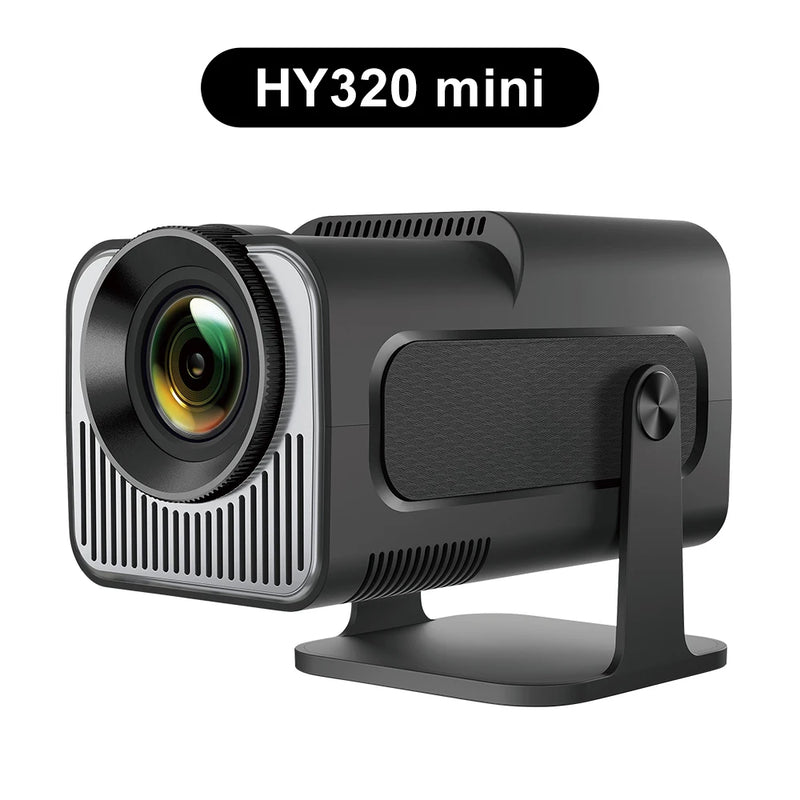 HY320Mini Projector Salange Portable 4K 8K Video Support Native 720P Cinema Outdoor Android 11 Beam Projetor Upgraded Version