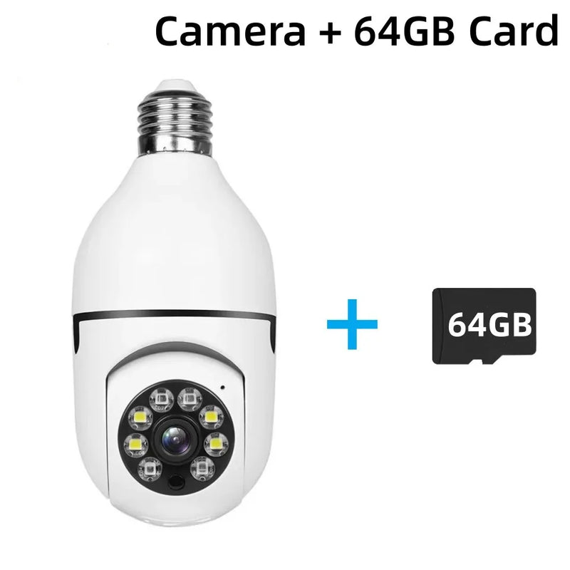 YI Iot E27 Bulb Surveillance 5G Wifi Camera 2MP Night Vision Full Color Automatic Human Track Security Protection Monitor Camera