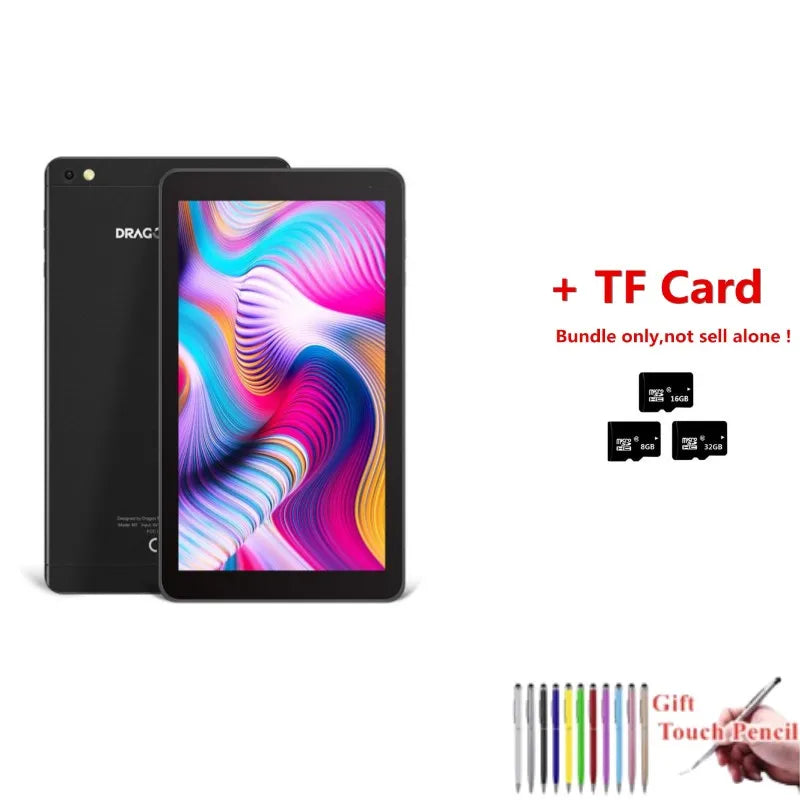 2024 New RAM 2GB DDR3+16GB 7 INCH DTM7 Android 9.0 Tablet For Kids Quad Core 1024 x 600 IPS Screen WIFI Quad Core Dual Camera